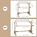 Needlework Table and Adjustable Embroidery Stand, Cross Stitch Hoop Stand, Beech Wood Tapestry Cross Stitch Embroidery Frame Holder(54.5x41.6 cm (21.5