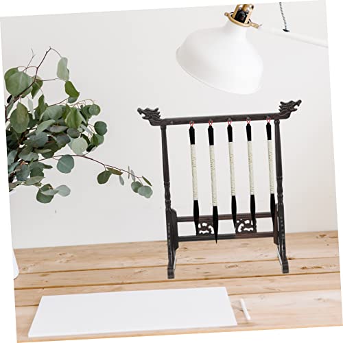 Lurrose 4 Pçs Cabide De Escova Chinesa Racks De Roupas Para Casa Escova De Caligrafia Chinesa Pendur