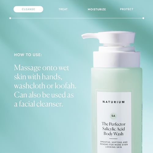 Image of Naturium The Perfector Salicylic Acid Body Wash, Gentle & Smoothing Cleanser, 16.9 oz