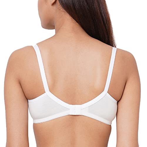 Image of Inner Sense Organic Cotton Bamboo Nursing Bra for Women I High Coverage Feeding Bra with Lace Detailing on Neckline I Non Padded Maternity Wear with Wirefree Design