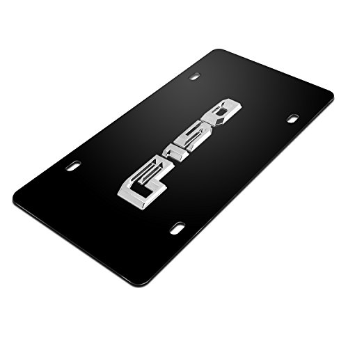 Ipick Image Made For Ford F-150 2015 Up 3D Nameplate Black Stainless Steel License Plate #TOP2