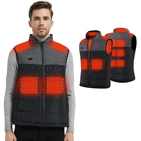 vapesoon Heated Body Warmer with 3 Adjustable Temperature USB Rechargeable Heating Vest with 11 Heating Pads for Outdoor Fishing Hunting (Battery Pack Not Included) Cover
