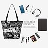 GLOPANTE Women's Monkeys Rock Band Arctic Multi-Sided Tote Bag Shopping and Travel Shoulder Bag Gift for Birthday Teachers' Day #5