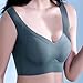 Women's Seamless Sports Light Support Comfy Bralettes Fitness Yoga Bra Wireless Solid Breathable Workout Tank Tops Bra Navy