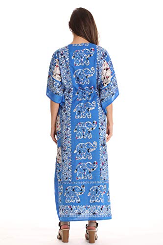 Riviera Sun Maxi Length Long Caftan for Women 21926-MULTI-L-XL
