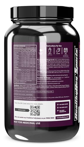 Image of HealthyHey Sports ISO Whey Protein - ISOReal (Sourced From Germany) - 90% Protein with Digestive Enzymes - (Chocolate Cookie Cream flavoured - 1 kg)