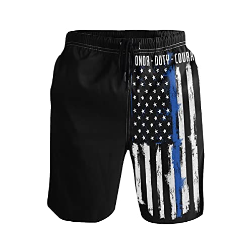 Men's Beach Shorts Quick-Dry Swim Trunks with Mesh Lining Swimsuits Board Shorts