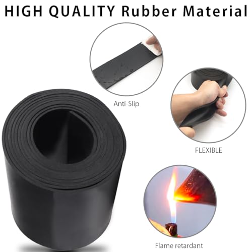 GummiStreifen Neopren Gummimatte Vollgummi Gummiprofil Gummimatten für Dichtung, Bodenbeläge Schutz, Vibrationsschutz, Abdeckung, DIY-Dichtungen