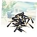Toddmomy 100pcs Rolling Head Fishing Drift Float Connector for Small Split Ring Lightweight Compact Fishing Tackle