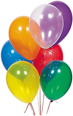 TRISHRA (Reg TM) HD Metallic Finish Balloons for Birthday Party Decoration (Multicolor) - Pack of 50 PCS