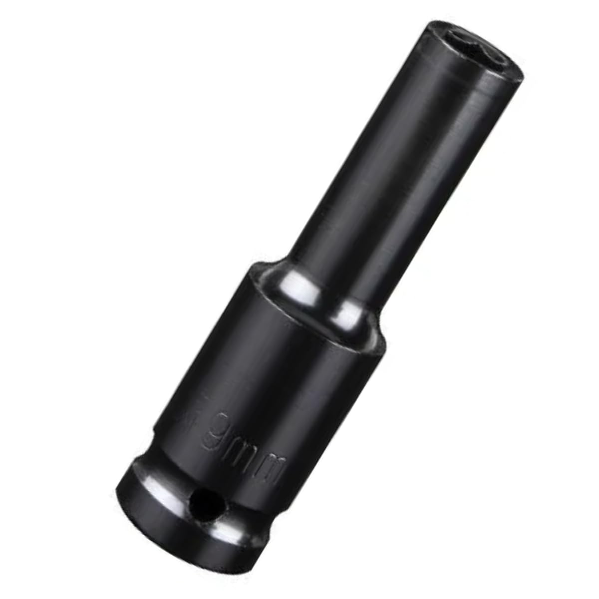 9MM Impact Socket 1/2 Inch Drive, Deep 6-Point Wheel Nut Socket Set, CR-MO for Easy Car Repair, Mechanical Maintenance, and Home Use（9MM
