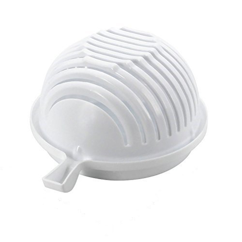 Simxen Salad Cutter Bowl, 60 Second Salad Maker Fast Fruit Vegetable Cutter Bowl, Family-Sized Durable FDA-Approved Salad Slicer Salad Chopper Strainer Cutting Board All in One for Kitchen