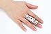YACQ Women's Full Finger Jointed Long Adjustable Ring - Fit Finger Size 7 to 10 - Knuckle Armor Ring - 2.5 inch - Halloween Party Costume Accessories Jewelry Gifts