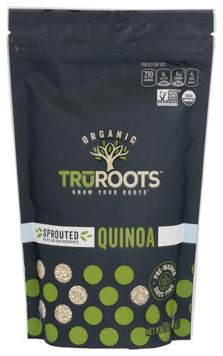 TruRoots Organic Sprouted Quinoa, 12 Ounces, Certified USDA Organic, Non-GMO Project Verified