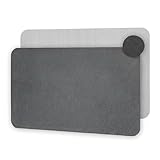 Tappeto da Bagno Antiscivolo in Pietra 40x30 cm – Super Assorbente, Antimuffa e Anti Odore, Asciuga Rapido e Igienico