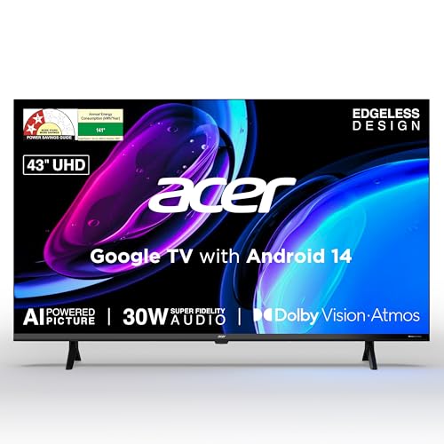 acer 108 cm (43 inches) Ultra I Series 4K Ultra HD Smart LED Goog...
