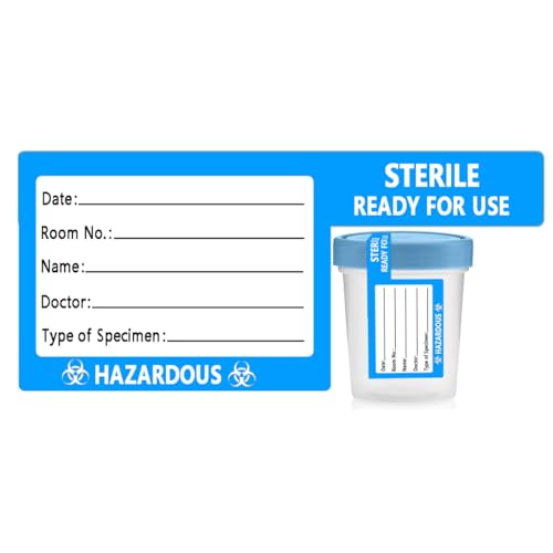 Tamper Evident Lip Seal Stickers for 4 oz Sterile Urine Specimen Cup Containers,300 Pcs Per Roll