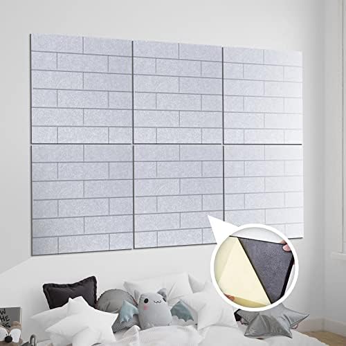 Arrowzoom 6 Square Felt Art 3D Polyester Adhesive Panels DIY Crafts Wall Deco...