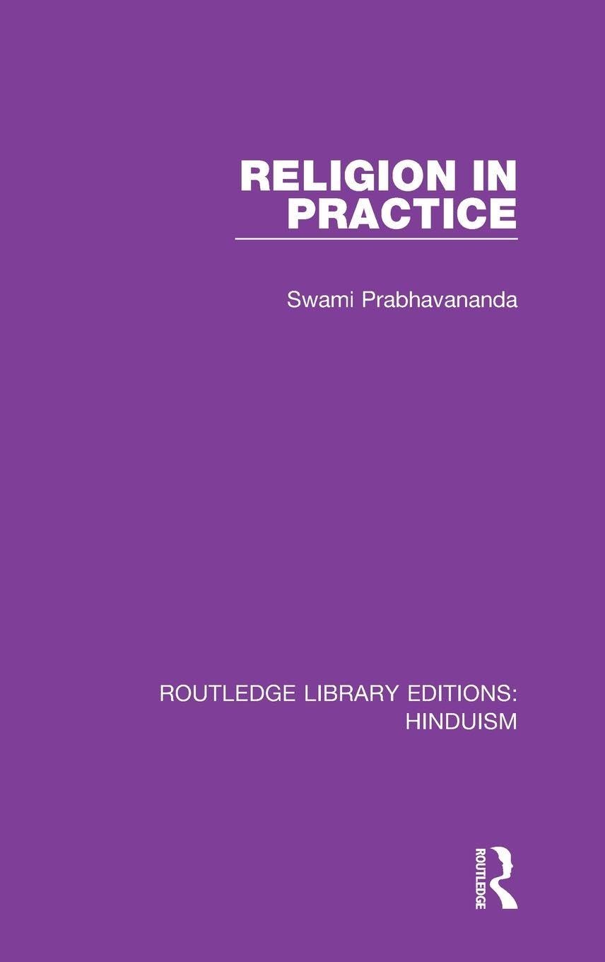 Religion in Practice: 9 (Routledge Library Editions: Hinduism)