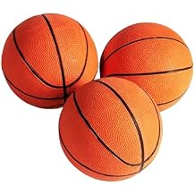 كرة سلة MD Sports مقاس 3، للاستخدام الداخلي والخارجي، عبوة من 3 قطع، كرة مطاطية متينة بقطر 7 بوصات، مثالية لألعاب الأركيد