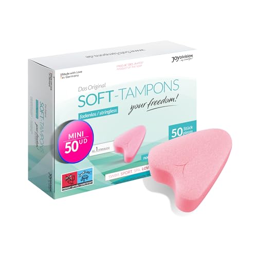 JOYDIVISION Soft-Tampones normal I 50 unidades I tampones sin cordón para deporte, natación y spa...