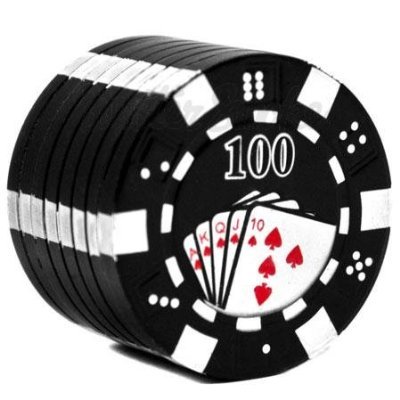 Eeazy-Gizmo 3 Pieces Poker Chip Herb Grinder