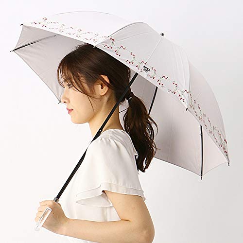 アナスイ（オーロラ）（ANNA SUI） 晴雨兼用傘/軽量1段スライドショート傘/遮光/UV加工/ロゴ刺繍/アナスイ【グレイッシュピンク/＊＊】