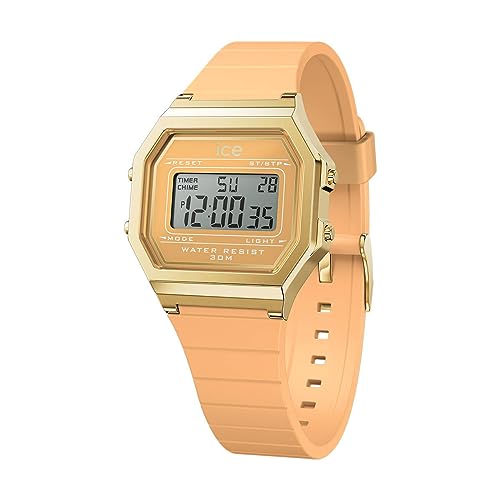 Ice-Watch — ICE digit retro Peach skin — Beige Damenuhr mit Plastikarmband — 022057 (Small)