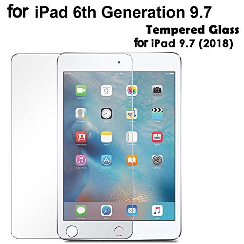 CricTeQleap - Protector de Pantalla de Cristal Templado para Apple iPad 9.7in 2018 6th Gen A1893