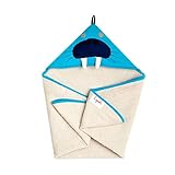 3 Sprouts Hooded Towel – Soft Cotton Hooded Baby Bath Towel for Toddler, Infant