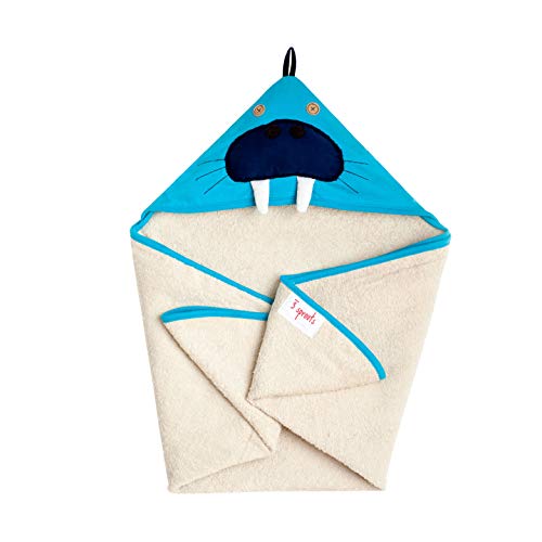 3 Sprouts Hooded Towel – Soft Cotton Hooded Baby Bath Towel for Toddler, Infant