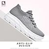 Chaussures de Sport en Mesh pour Femmes Chaussures de Fitness Chaussures de Course Légères, A Gris Blanc, 41 EU #3