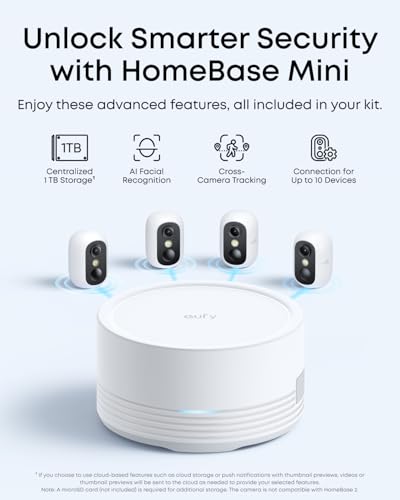 Image of eufy Security eufyCam C35 4-Cam Kit with Solar Panel, Wireless Security Camera, Outdoor and Indoor, Magnetic Mount, Color Night Vision, Local Storage, No Monthly Fee, IP67, Built-in 8GB, White