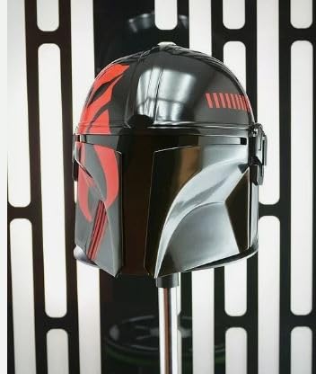 Armatura Mandaloriann Casco Beskar Nero Replica Mando Casco Indossabile Cosplay Prop Mandaloriano Medievale Cosplay Casco