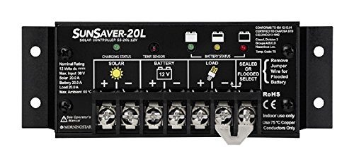 Morningstar SS 20L 12V SunSaver 20 amp 12 volt Solar Charge Controller with LVD - //coolthings.us