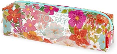 Legami , Transparent Unisex Adult Pencil Case, Flowers, One Size