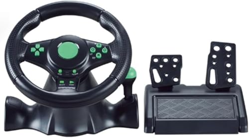 レーシングホイール、7-in-1ステアリングホイールでゲームをプレイOne / PS4 / PCレーシングゲームステアリングホイールシミュレーターSwitchレーシングシミュレーターステアリングホイール (4-in-1 ゲーミングステアリングホイール [180°回転] [ゲーミング機能なし])