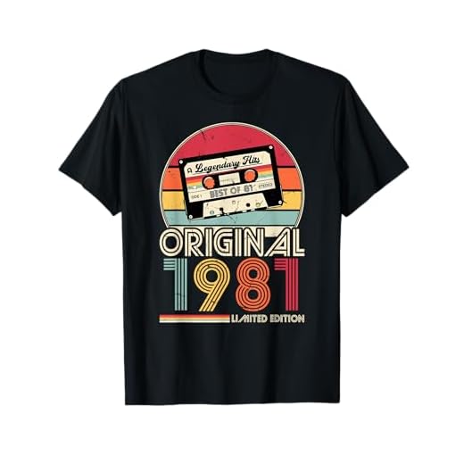 1981 vintage cumpleaños retro edición limitada hombres mujeres regalo Camiseta