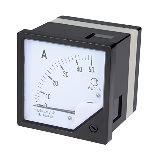 Image of uxcell AC 0-50A Analog Panel Ammeter Gauge Ampere Current Meter 6L2 1.5 Error Margin