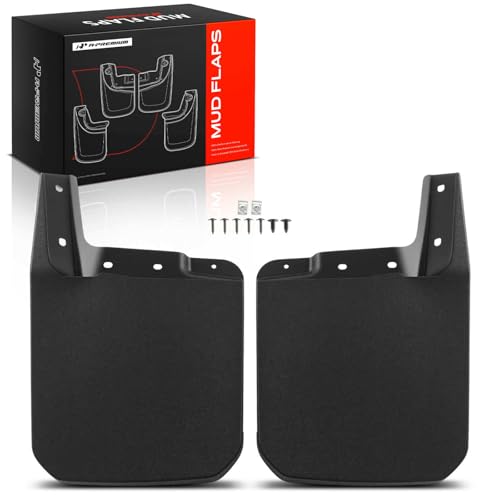 Image of A-Premium Mud Flaps, No Drilling Required Splash Guards with Accessories | Compatible with Jeep Gladiator JT Series Willys /Sport , Set of 2 Front side