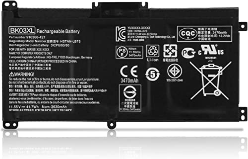 Batterie HP BK03XL pour Pavilion X360 14-ba0xx - Alimentation PC portable