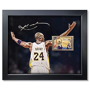 sufenvera Signed Kobe Bryant Film Photo Collage,Kobe Memorabilia Framed Poster Gifts for Basketball Fans on Birthday/Christmas/Father’s Day 10×8 Inches