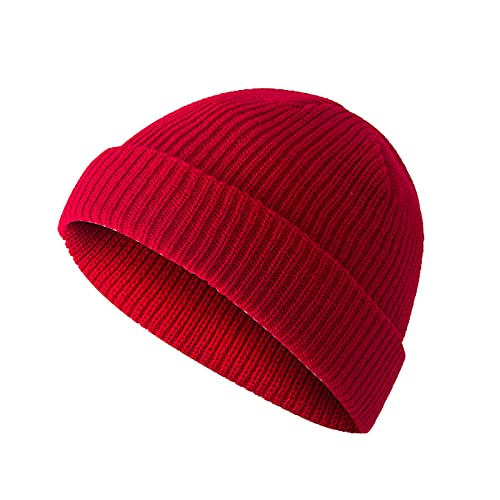 Merino MüTze Herren Winter MüTzen MäNner Leichte Innenfutter GefüTterte StrickmüTze FüR Damen & Herren Unisex Merino WollmüTze,100% BaumwollmüTze,ArbeitsmüTze Unisex Winter Beanie Hat Baseballkappe Cover