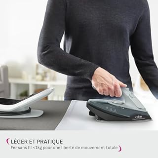 Calor Freemove Power Fer vapeur sans fil, 2600W, Débit continu 40g/min, Pressing 220g/min, Efficace, Léger, FV6672C0