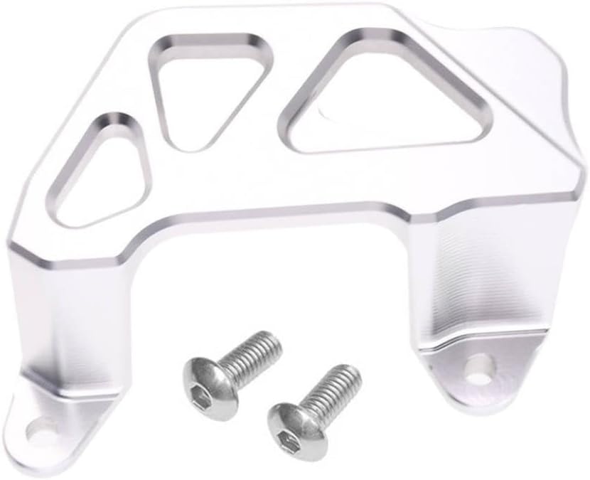 CNC Rear Caliper Guard and Brake Disc Protector Cover Compatible with 125 250 300 350 450 SX SXF EXC EXCF Motorcycles 2004-2023 Models(Silvery)
