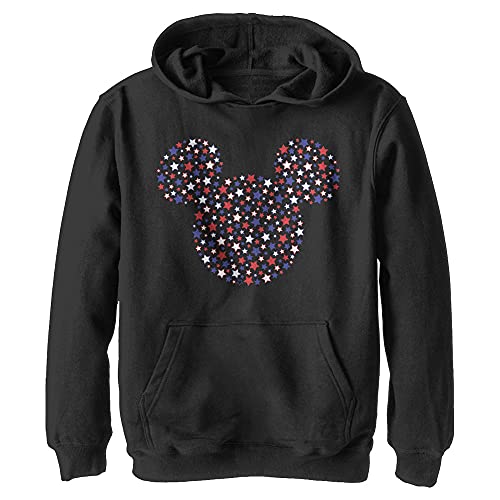 Sweat à capuche Disney garçon noir en polaire et motif oreilles Mickey taille M - 2