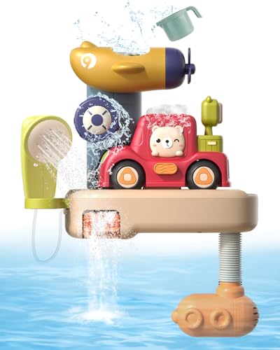 Jouets de Bain avec Douche et Machine à Bulles, Jouet Bain Enfant 3 Ans, Montessori 3 Ans Jouet Enfant 3 4 5 Ans, Jeux Enfant Jouet Fille Garcon Cadeau Enfant