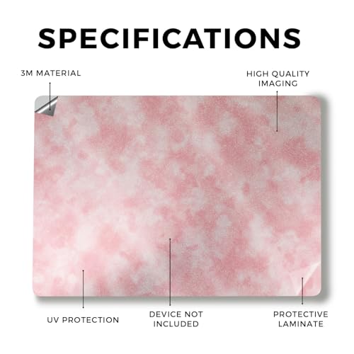 Image of Glossy Glitter Laptop Skin Compatible with Alienware M18 R2 (2024) - Cotton Cloud - Premium 3M Vinyl Protective Wrap Decal Cover - Easy to Apply | Crafted in The USA by MightySkins