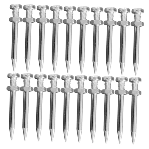 GARVALON Lawn Aerator Shoes Spikes 40pcs Metal Stakes Heavy Duty Aerating Shoes for Grass Aerator Coring for Garden