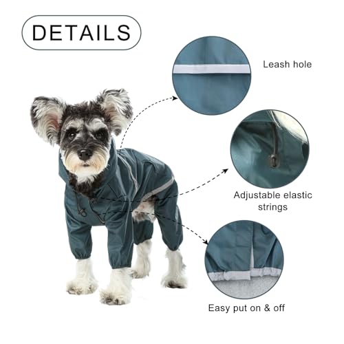 Dog Raincoat Jacket for Small Medium Large Dogs, Raincoat with Hood Poncho Waterproof Puppy Raincoat-Yellow Dog Raincoat Jacket for Small Medium Large Dogs, Raincoat with Hood Poncho Waterproof Puppy Raincoat-Yellow